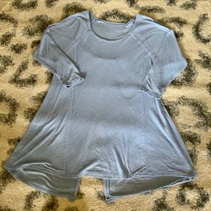 Long split back shirt